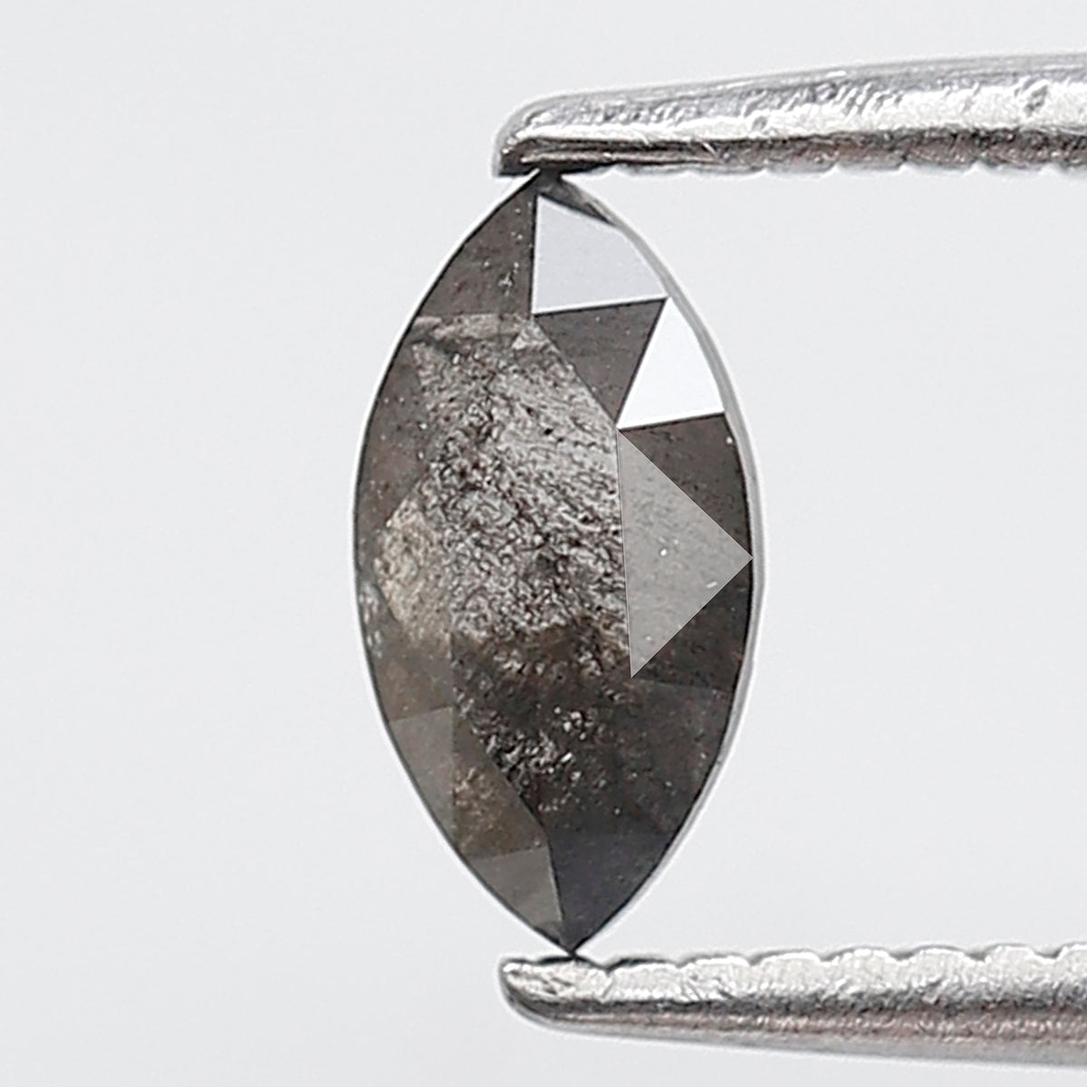 6 MM 0.37 Ct Marquise Shape Natural Loose Diamond Grey Black color Salt and Pepper Diamond