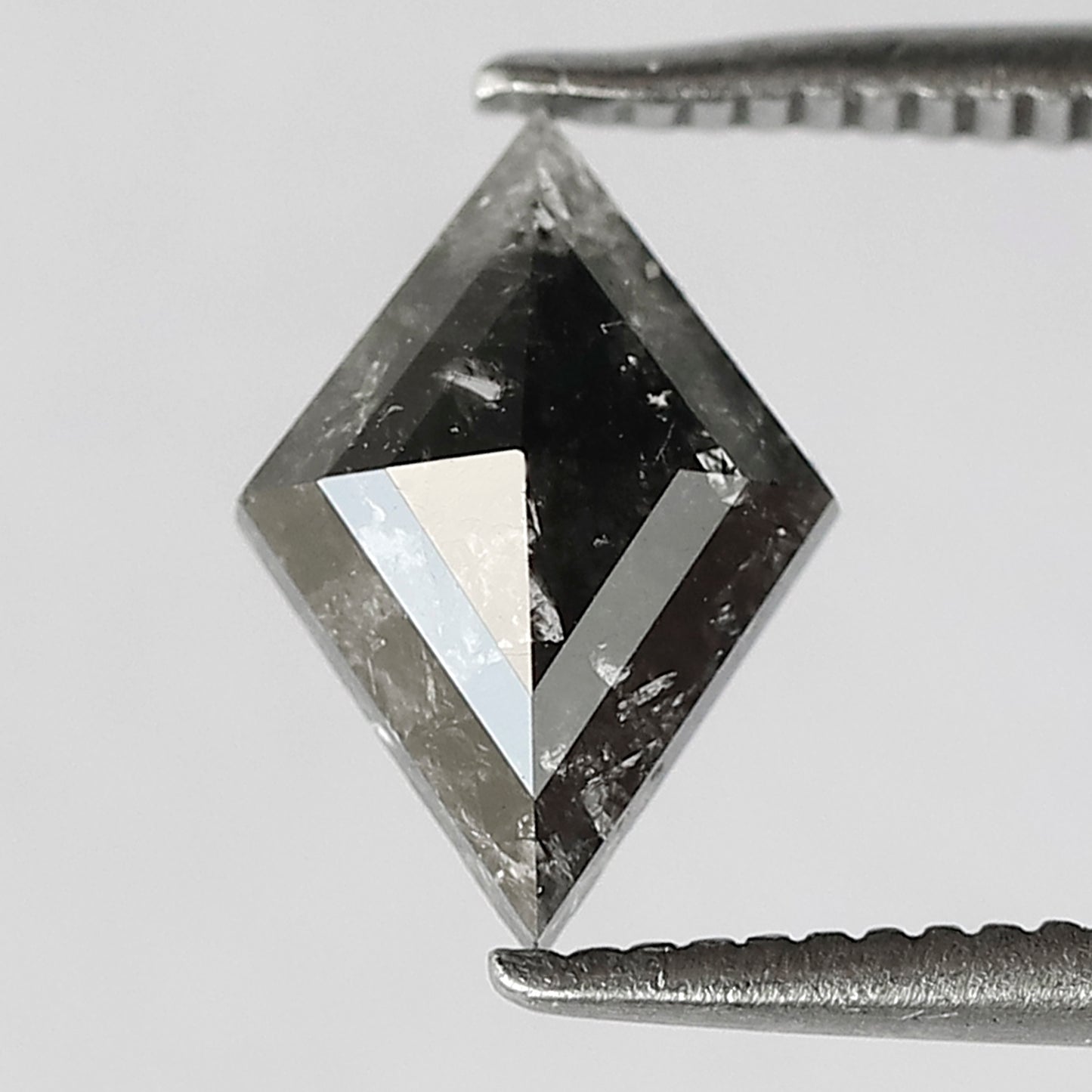 0.94 CT Gray Black Kite Shape Earth Mined Diamond, Natural 9.60 x 6.60 mm Salt and Pepper Loose Diamond