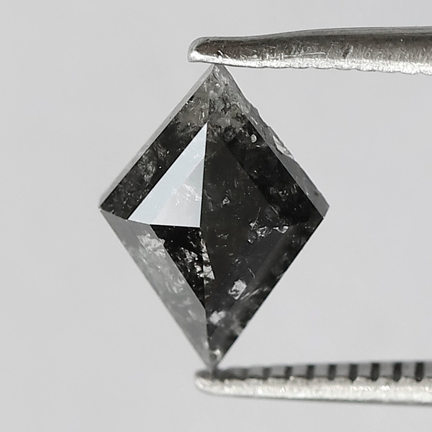 0.94 CT Gray Black Kite Shape Earth Mined Diamond, Natural 9.60 x 6.60 mm Salt and Pepper Loose Diamond