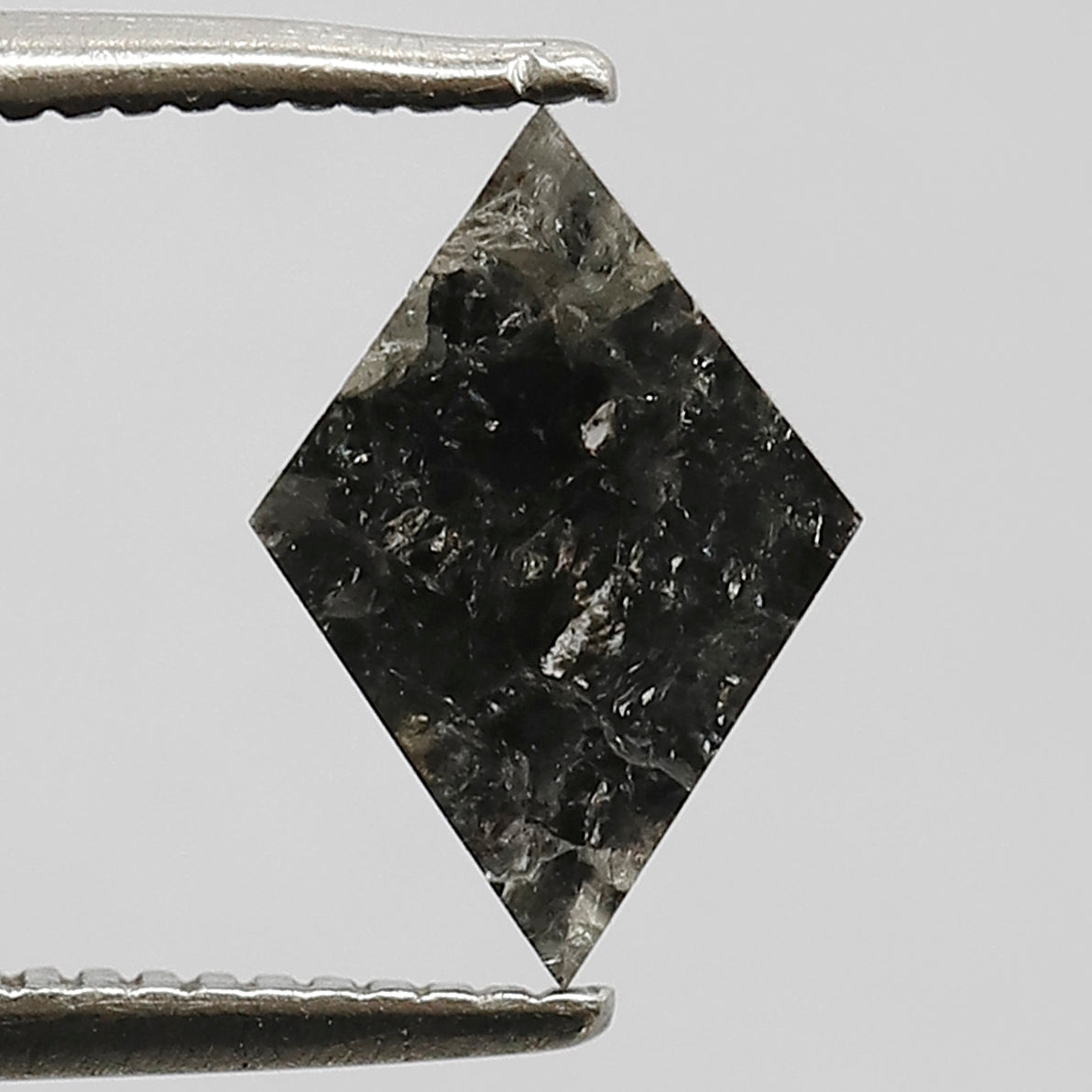 0.94 CT Gray Black Kite Shape Earth Mined Diamond, Natural 9.60 x 6.60 mm Salt and Pepper Loose Diamond