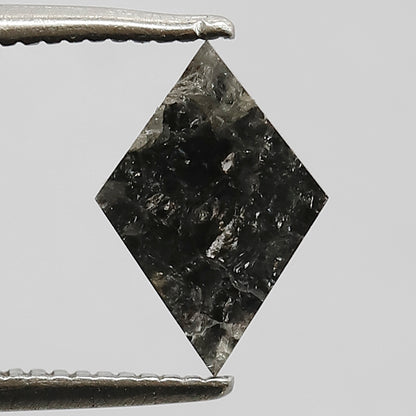 0.94 CT Gray Black Kite Shape Earth Mined Diamond, Natural 9.60 x 6.60 mm Salt and Pepper Loose Diamond