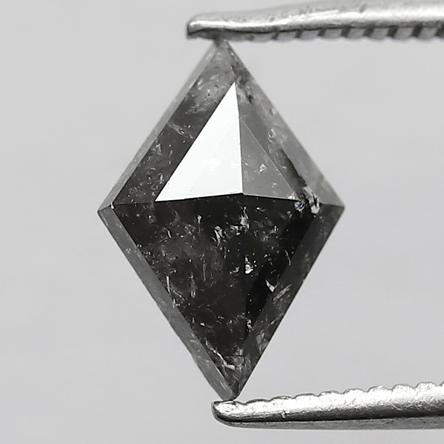 0.94 CT Gray Black Kite Shape Earth Mined Diamond, Natural 9.60 x 6.60 mm Salt and Pepper Loose Diamond