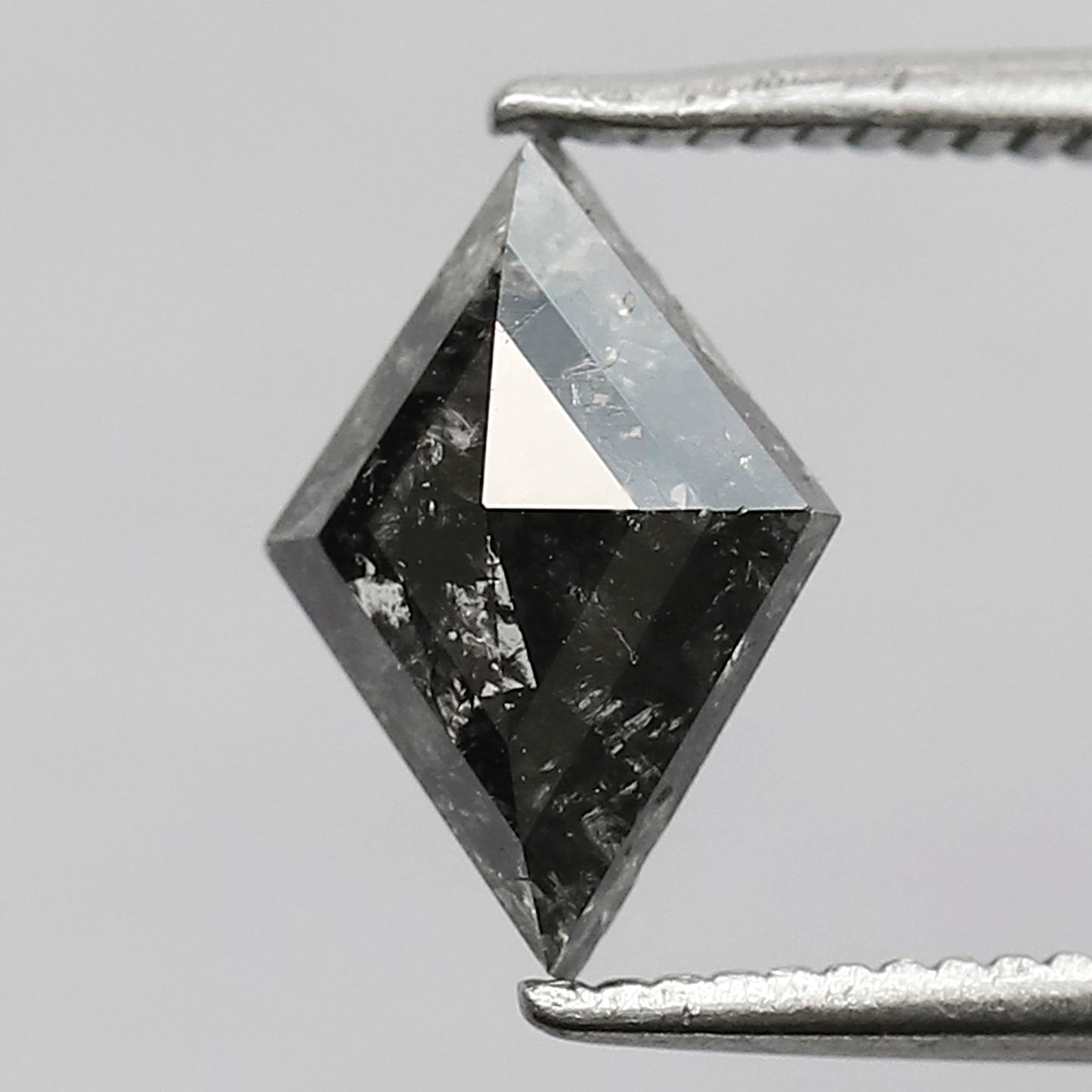 0.94 CT Gray Black Kite Shape Earth Mined Diamond, Natural 9.60 x 6.60 mm Salt and Pepper Loose Diamond