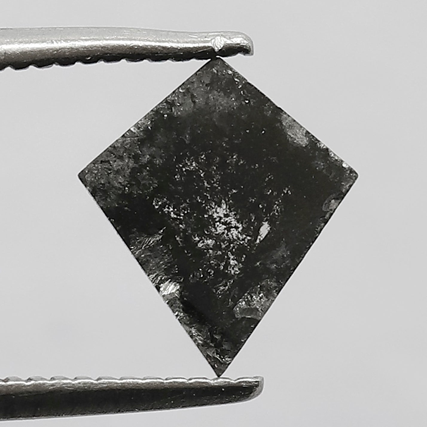0.73 CT Kite Shape Translucent Loose Earth Mined Diamond, Natural Gray Black Salt and Pepper Diamond For Making Jewelry Design