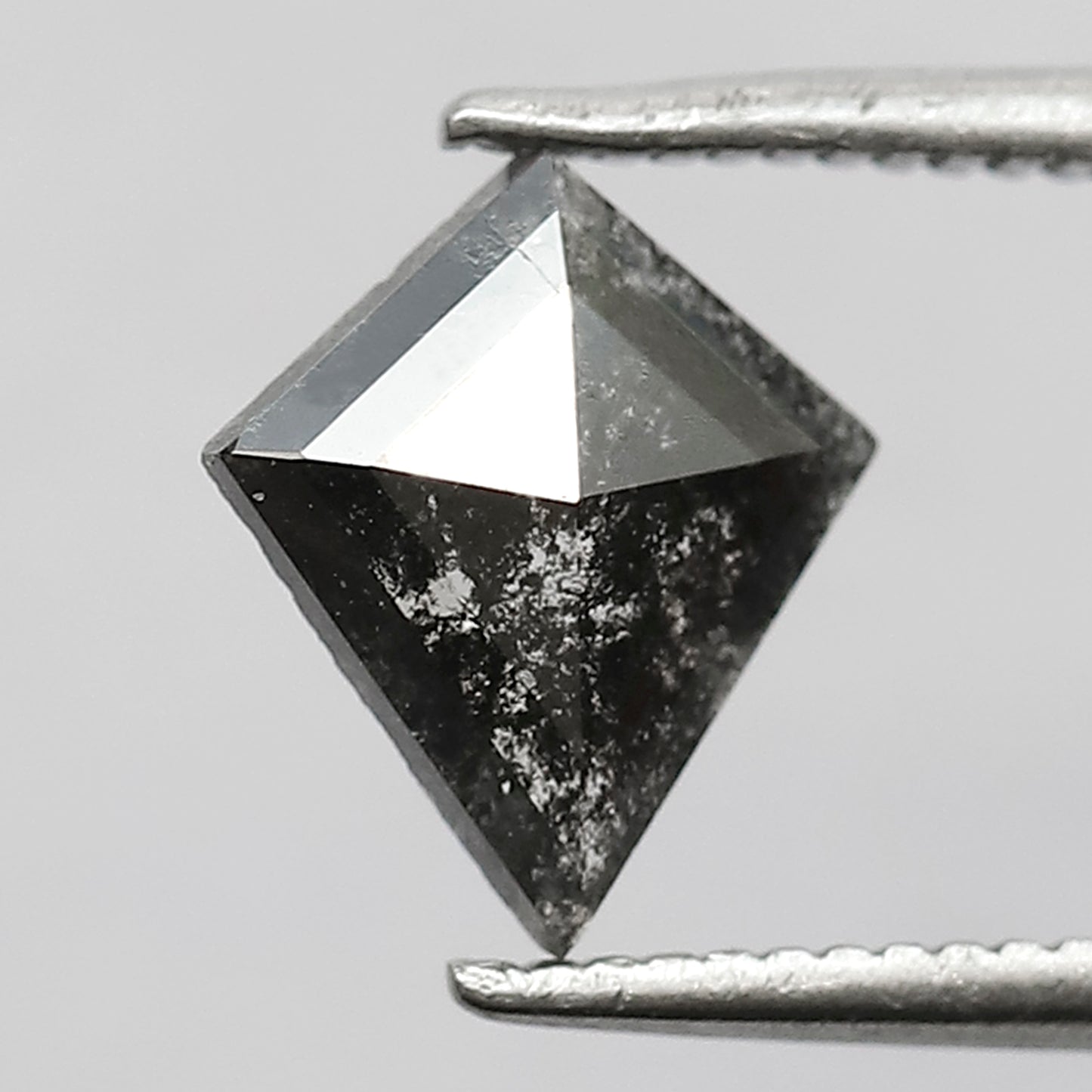 0.73 CT Kite Shape Translucent Loose Earth Mined Diamond, Natural Gray Black Salt and Pepper Diamond For Making Jewelry Design