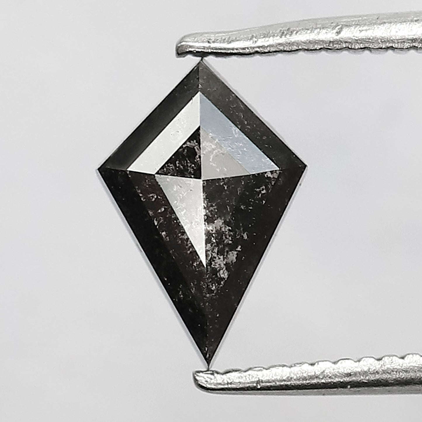 0.77 CT Ethical Kite Shape Loose Diamond, 8.90 x 6.00 mm Gray Black Salt and Pepper Diamond