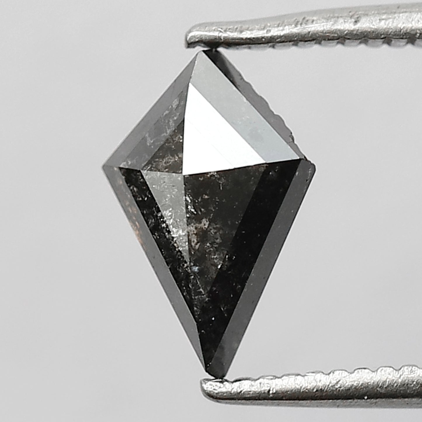 0.77 CT Ethical Kite Shape Loose Diamond, 8.90 x 6.00 mm Gray Black Salt and Pepper Diamond
