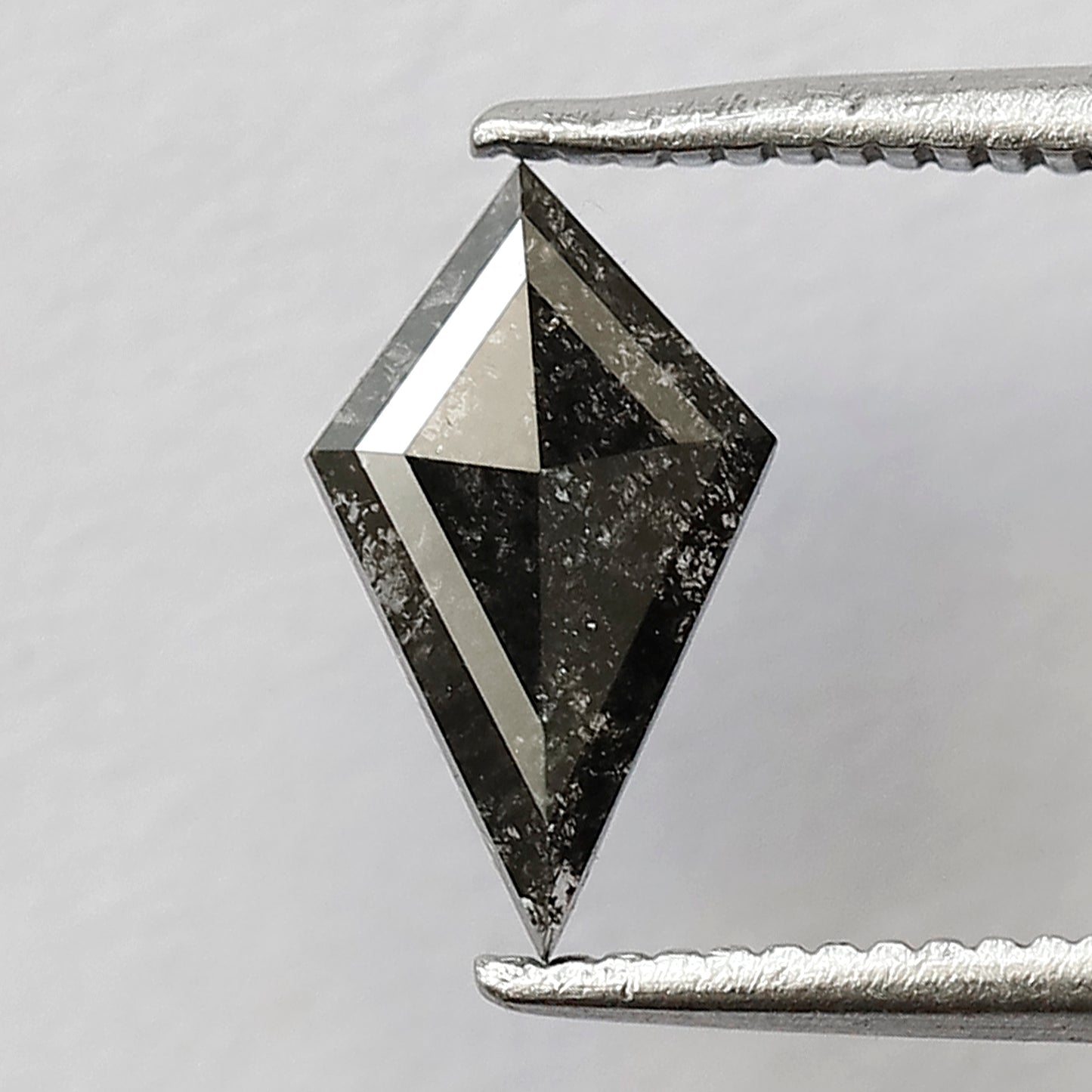 0.48 CT Gray Black Kite Shape Diamond, Translucent Earth Mined Loose Diamond for Engagement and Bridal Ring
