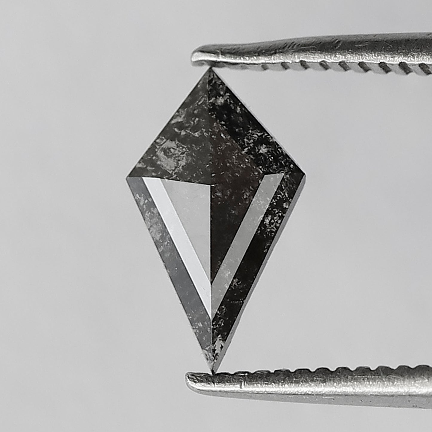 0.48 CT Gray Black Kite Shape Diamond, Translucent Earth Mined Loose Diamond for Engagement and Bridal Ring