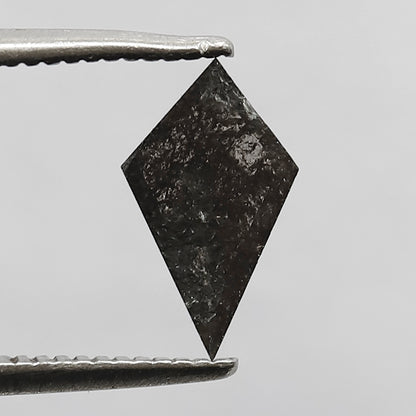 0.48 CT Gray Black Kite Shape Diamond, Translucent Earth Mined Loose Diamond for Engagement and Bridal Ring