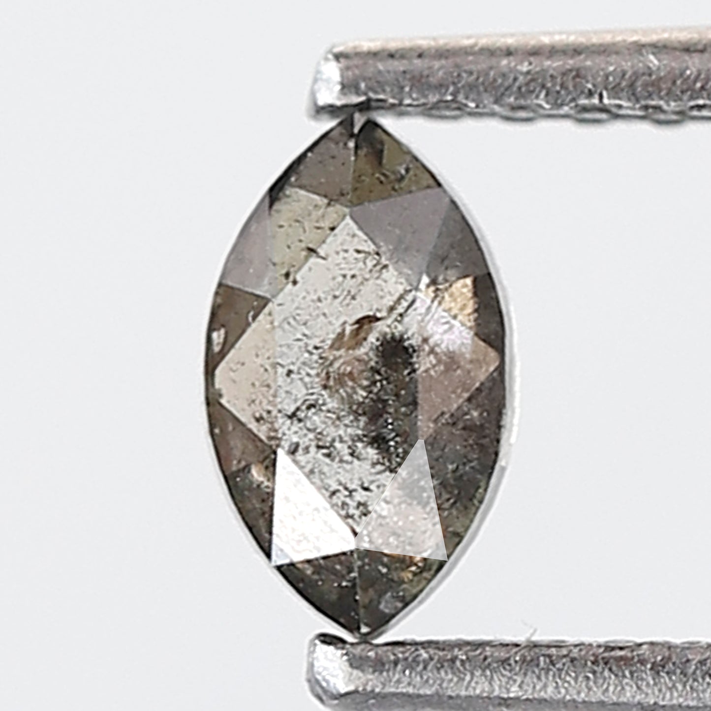 0.30 CT 5 MM Marquise Shape Salt and Pepper Diamond Grey Black Color Natural Loose Diamond