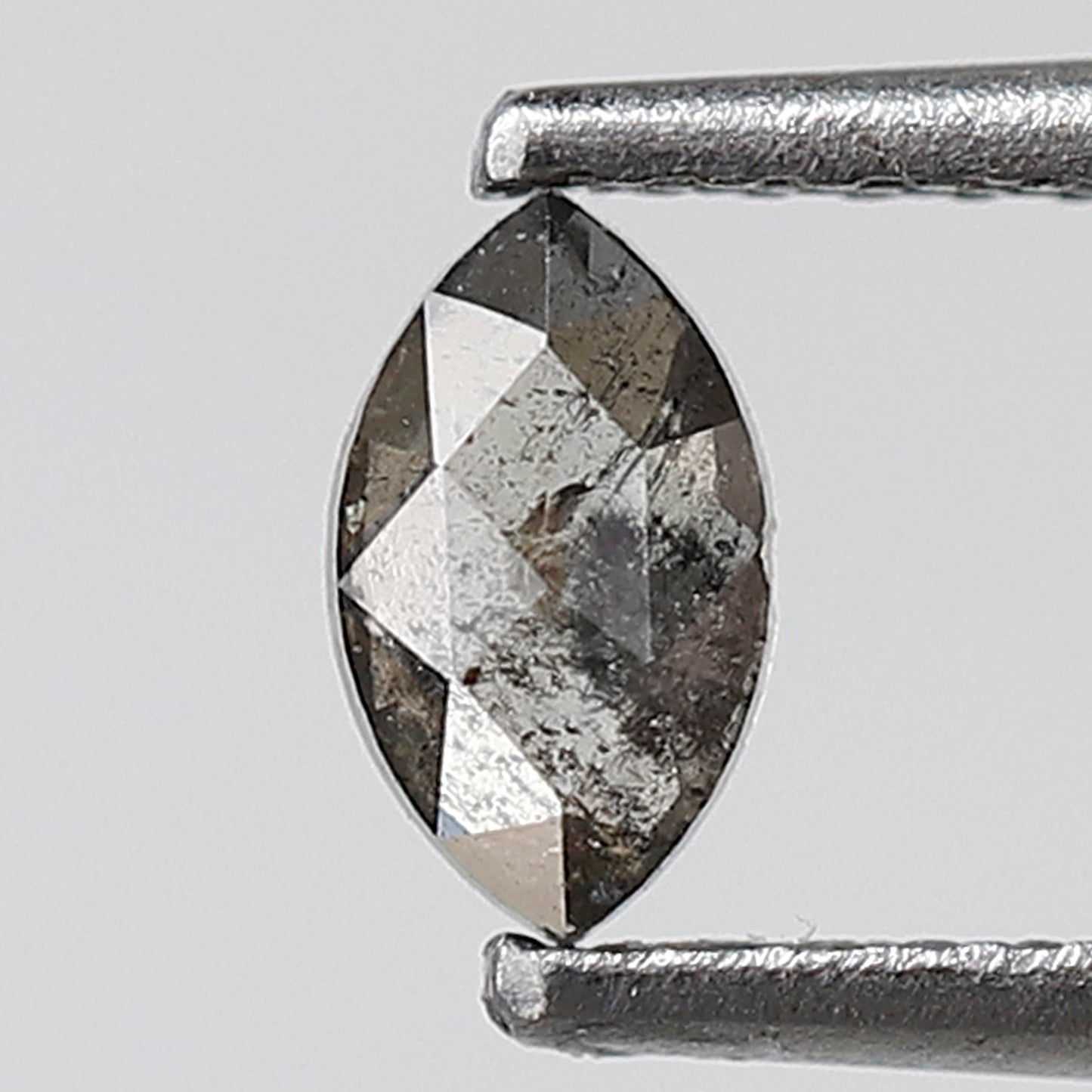 0.30 CT 5 MM Marquise Shape Salt and Pepper Diamond Grey Black Color Natural Loose Diamond
