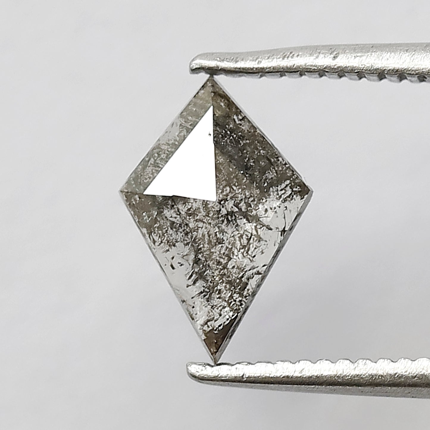 Natural Kite Shape Gray Black Diamond 0.53 CT, Earth Mined Translucent Loose Diamond for Jewelry Making
