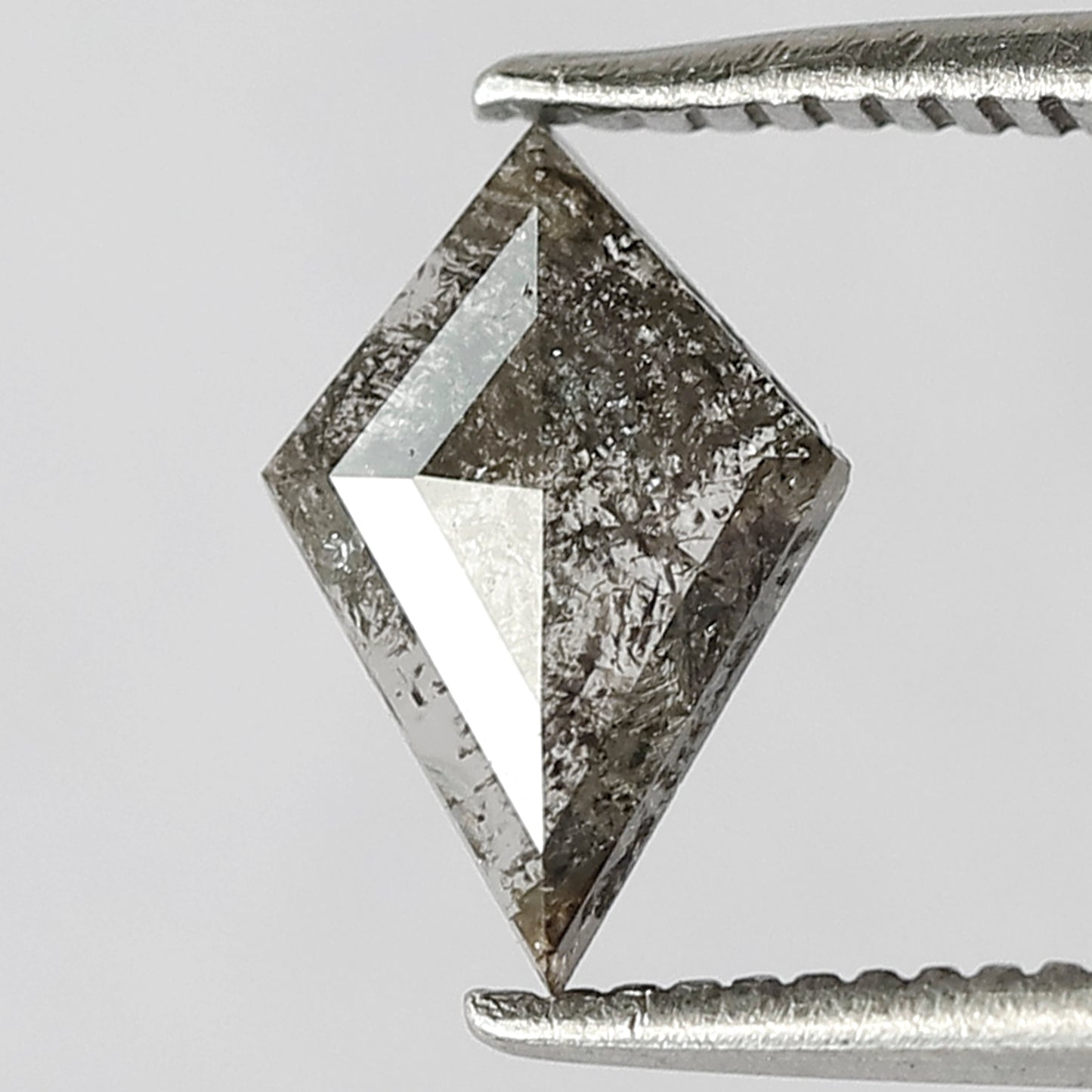 Natural Kite Shape Gray Black Diamond 0.53 CT, Earth Mined Translucent Loose Diamond for Jewelry Making
