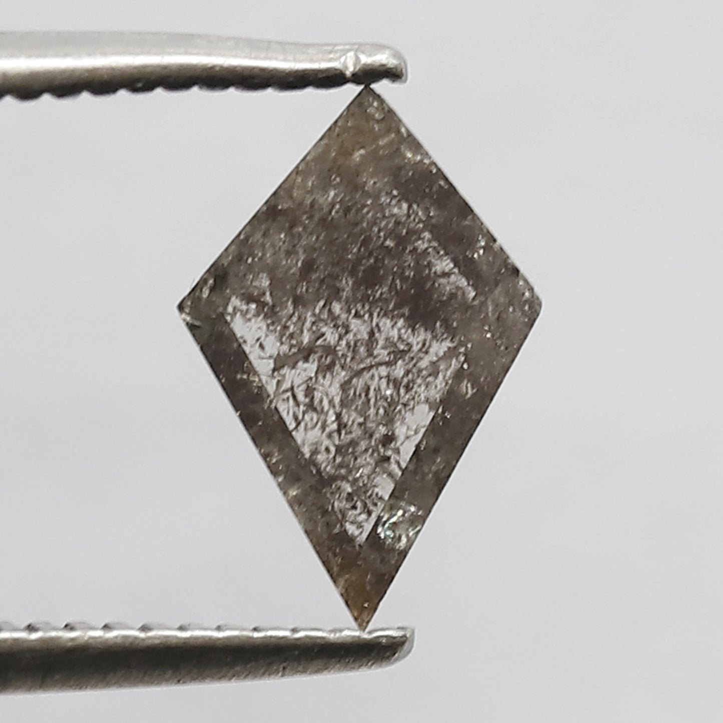 Natural Kite Shape Gray Black Diamond 0.53 CT, Earth Mined Translucent Loose Diamond for Jewelry Making