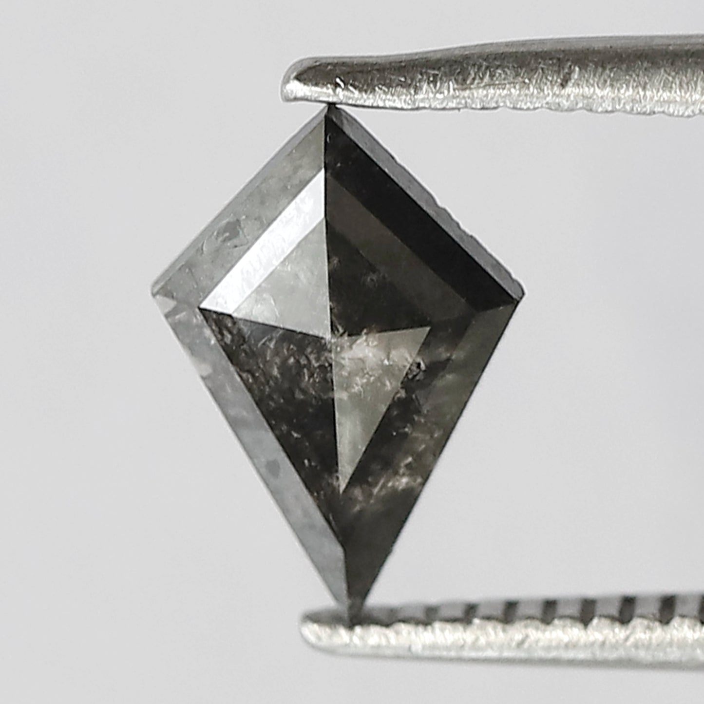 0.56 CT Conflict Free Kite Cut Diamond, Gray Black Natural Loose Diamond for Engagement Ring Design