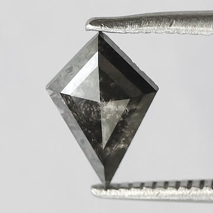 0.56 CT Conflict Free Kite Cut Diamond, Gray Black Natural Loose Diamond for Engagement Ring Design