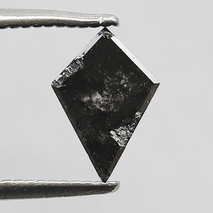 0.56 CT Conflict Free Kite Cut Diamond, Gray Black Natural Loose Diamond for Engagement Ring Design