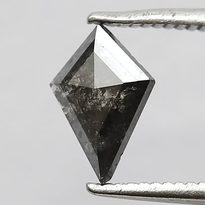 0.56 CT Conflict Free Kite Cut Diamond, Gray Black Natural Loose Diamond for Engagement Ring Design