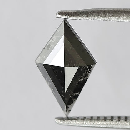 0.46 CT Gray Black Kite Shape Diamond, Natural Salt and Pepper Loose Diamond, Conflict Free Earth Mined Diamond