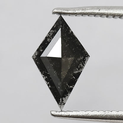 0.46 CT Gray Black Kite Shape Diamond, Natural Salt and Pepper Loose Diamond, Conflict Free Earth Mined Diamond