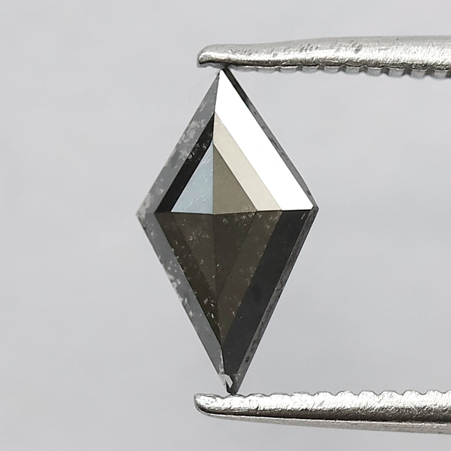 0.46 CT Gray Black Kite Shape Diamond, Natural Salt and Pepper Loose Diamond, Conflict Free Earth Mined Diamond