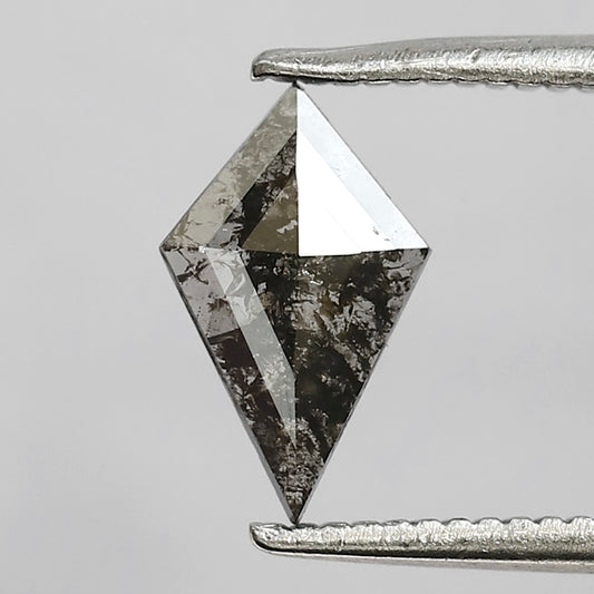 0.38 CT Kite Shape Conflict Free Natural Diamond, 9.20 mm Ethical Salt and Pepper Diamond For Birthday Gift