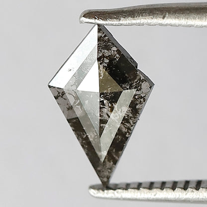 0.38 CT Kite Shape Conflict Free Natural Diamond, 9.20 mm Ethical Salt and Pepper Diamond For Birthday Gift