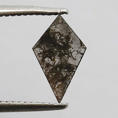 0.38 CT Kite Shape Conflict Free Natural Diamond, 9.20 mm Ethical Salt and Pepper Diamond For Birthday Gift