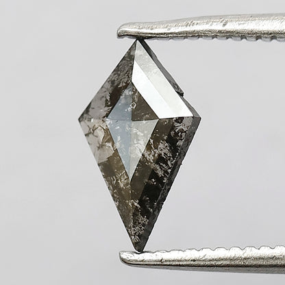 0.38 CT Kite Shape Conflict Free Natural Diamond, 9.20 mm Ethical Salt and Pepper Diamond For Birthday Gift
