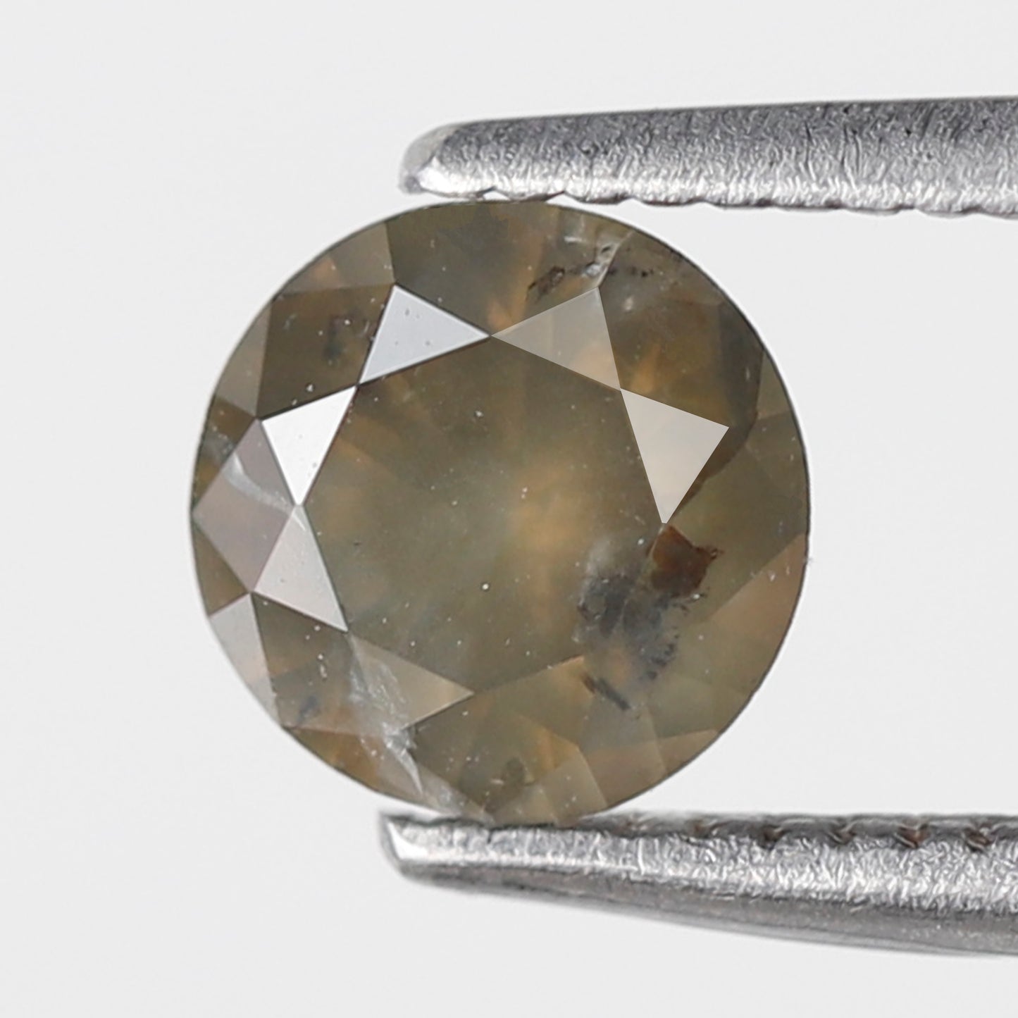 0.68 Ct Natural Round Brilliant Diamond, 5.80 x 5.80 mm Greenish Loose Conflict Free Ring Stone