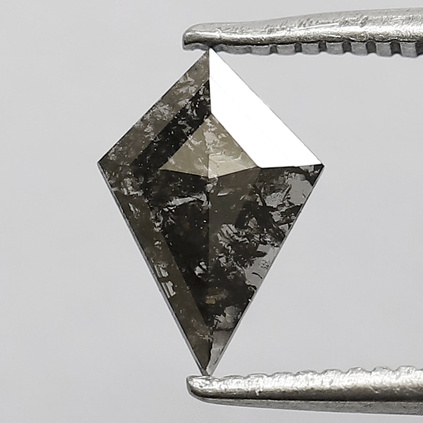 0.34 CT Kite Cut Loose Diamond, Conflict Free Natural Salt and Pepper Diamond for Engagement Jewelry