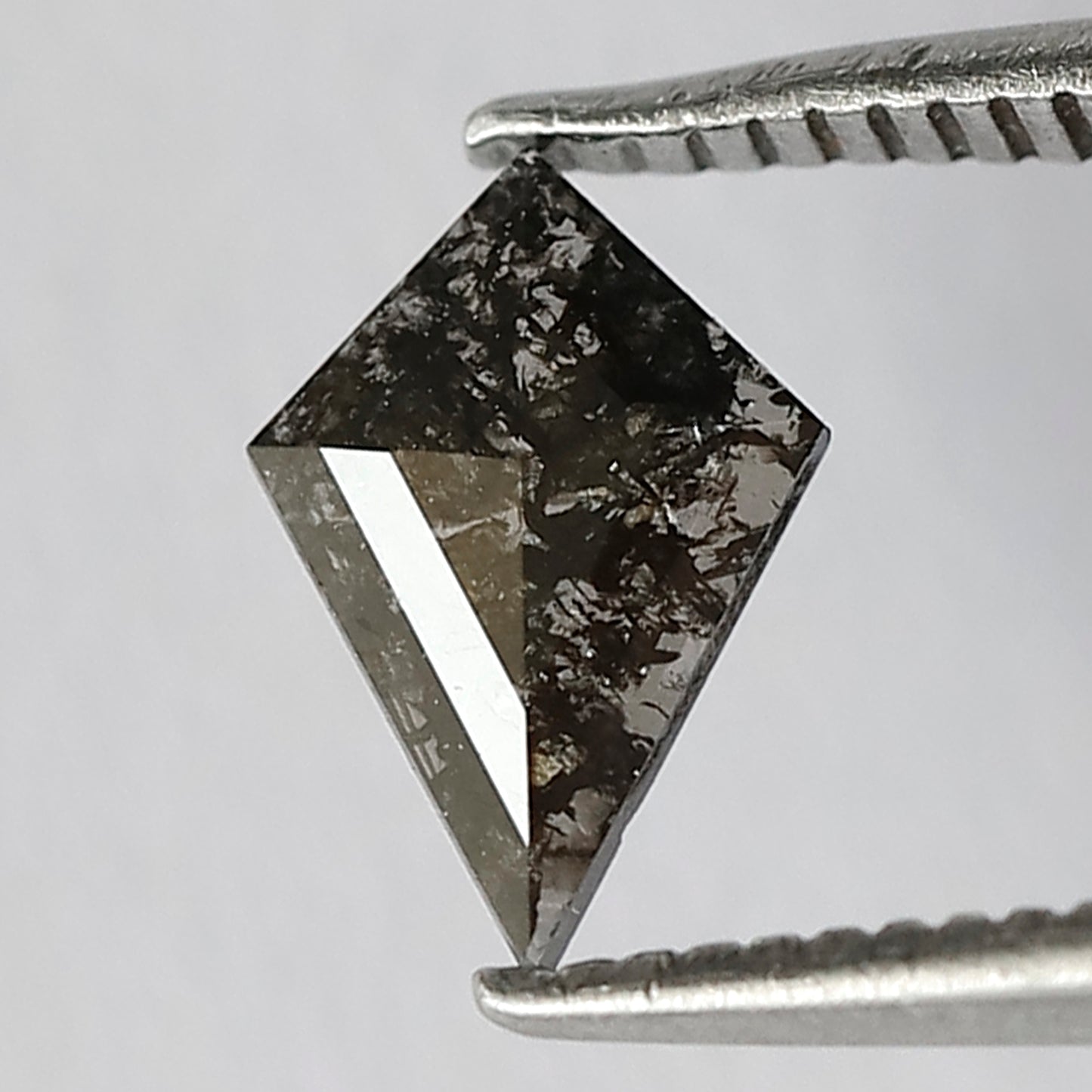 0.34 CT Kite Cut Loose Diamond, Conflict Free Natural Salt and Pepper Diamond for Engagement Jewelry