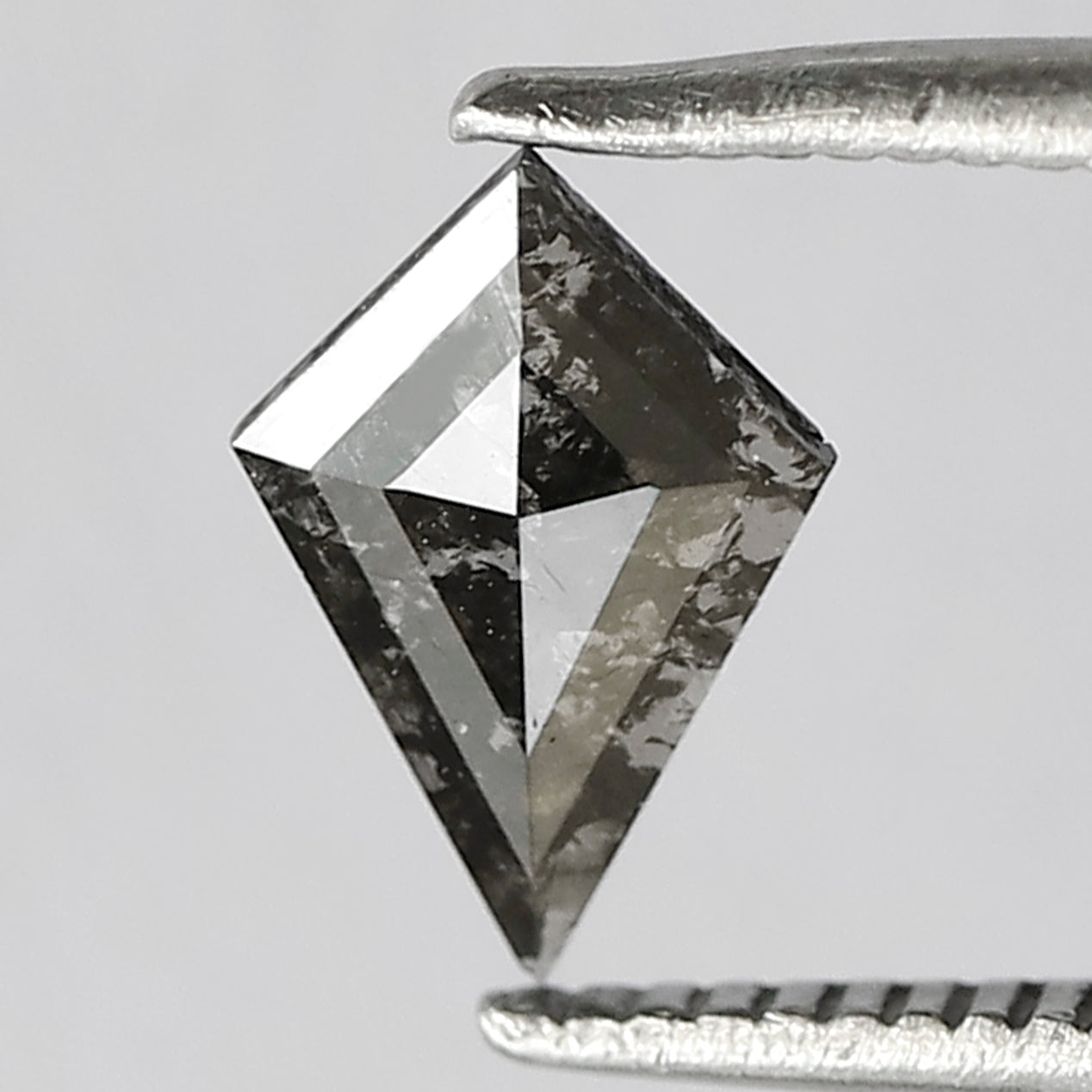 0.34 CT Kite Cut Loose Diamond, Conflict Free Natural Salt and Pepper Diamond for Engagement Jewelry