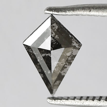 0.34 CT Kite Cut Loose Diamond, Conflict Free Natural Salt and Pepper Diamond for Engagement Jewelry