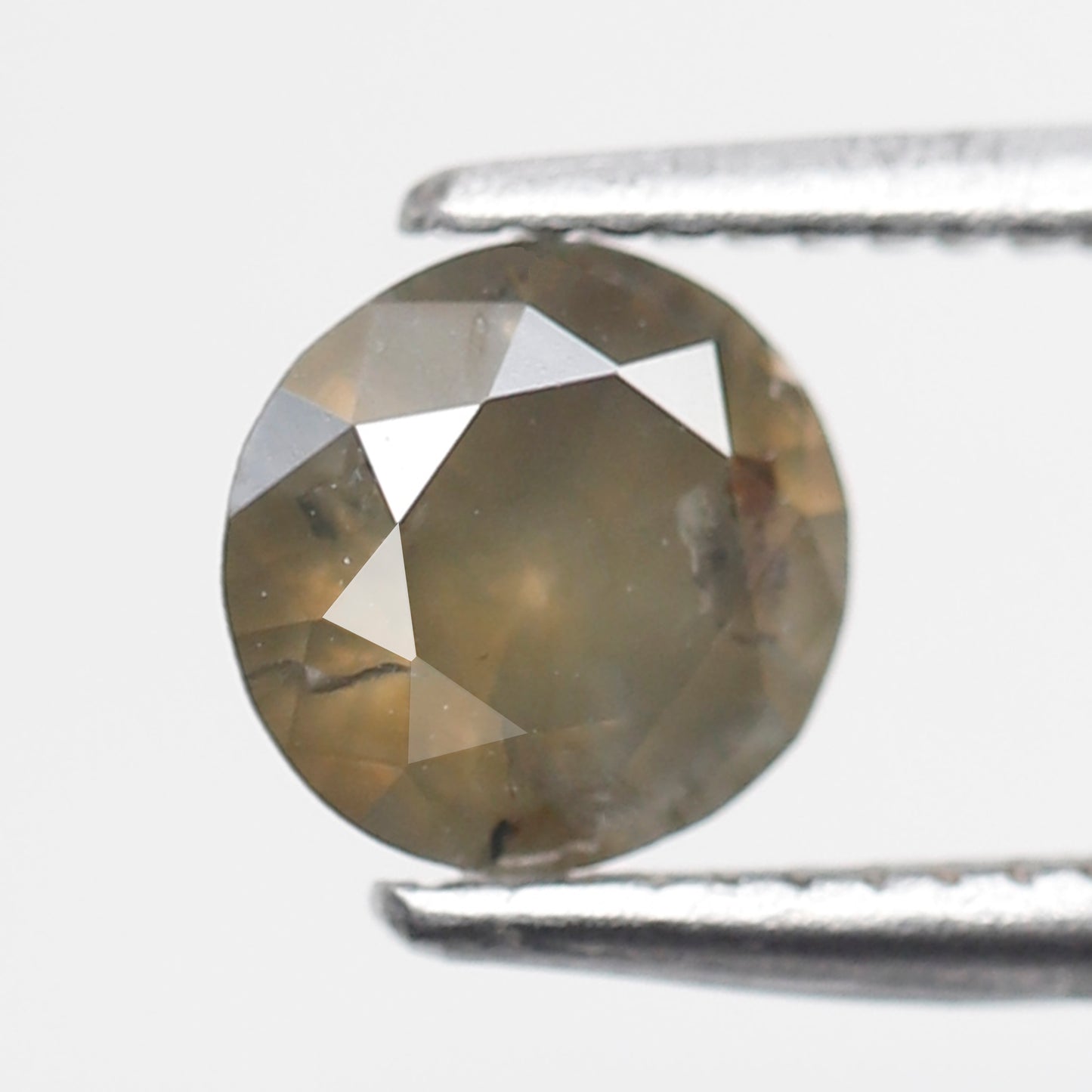 0.68 Ct Natural Round Brilliant Diamond, 5.80 x 5.80 mm Greenish Loose Conflict Free Ring Stone