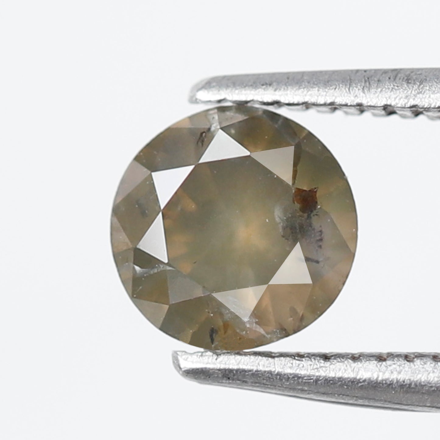 0.68 Ct Natural Round Brilliant Diamond, 5.80 x 5.80 mm Greenish Loose Conflict Free Ring Stone
