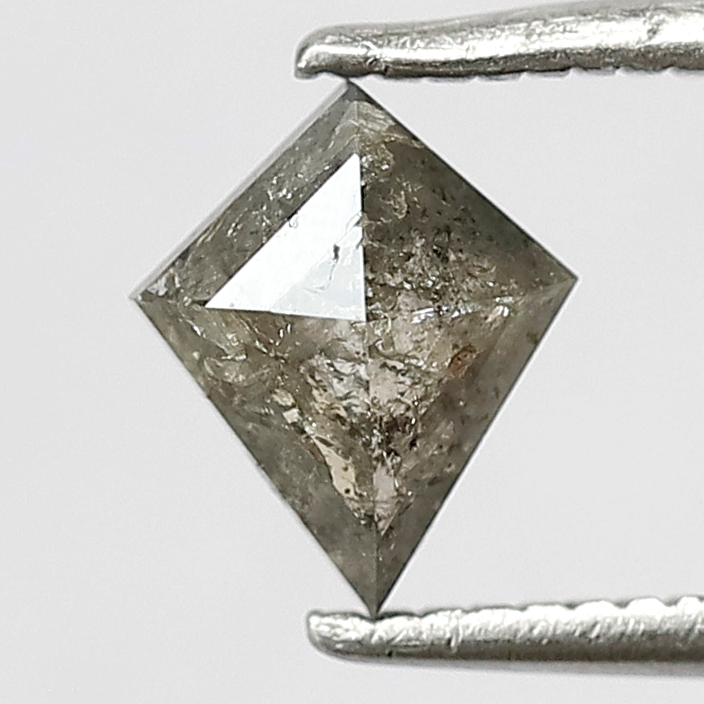 7 MM Long Earth Mined Grey Black Color Diamond 0.64 CT Kite Shape Diamond  Loose Natural Salt and Pepper Diamond Long Custom Made Pendant