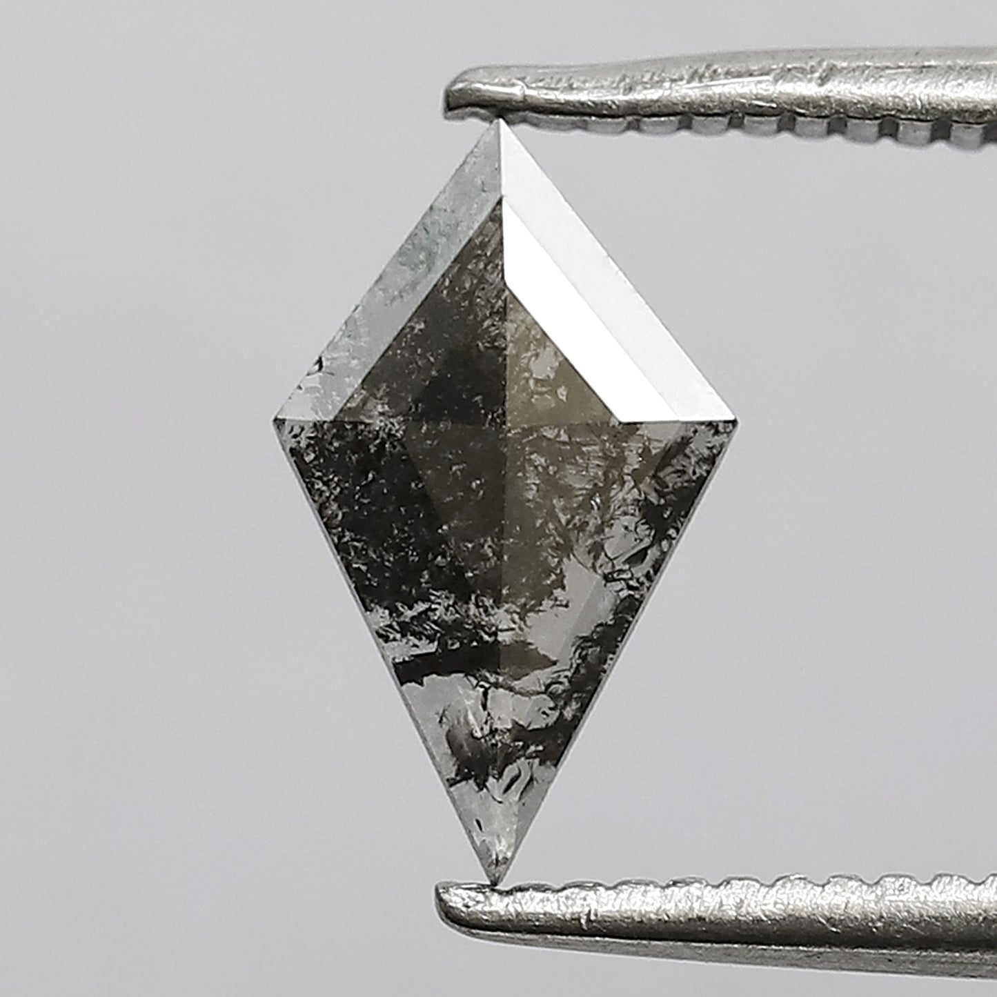0.35 CT Kite Shape Diamond, Natural Earth Mined Salt and Pepper Loose Diamond for Bridal Ring