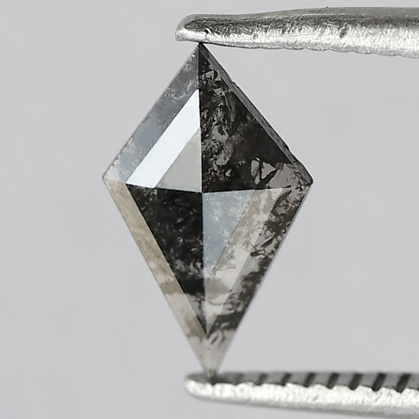 0.35 CT Kite Shape Diamond, Natural Earth Mined Salt and Pepper Loose Diamond for Bridal Ring