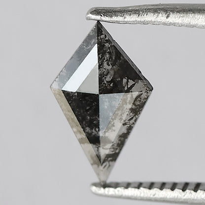 0.35 CT Kite Shape Diamond, Natural Earth Mined Salt and Pepper Loose Diamond for Bridal Ring