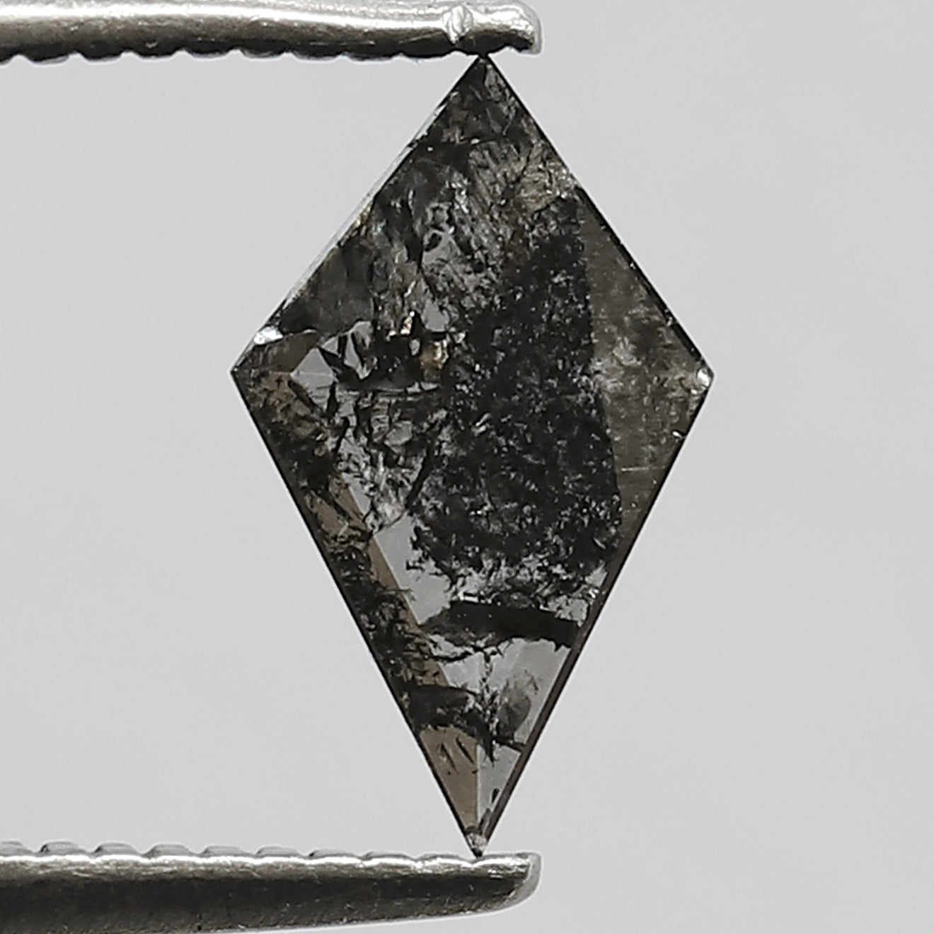 0.35 CT Kite Shape Diamond, Natural Earth Mined Salt and Pepper Loose Diamond for Bridal Ring