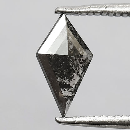 0.35 CT Kite Shape Diamond, Natural Earth Mined Salt and Pepper Loose Diamond for Bridal Ring