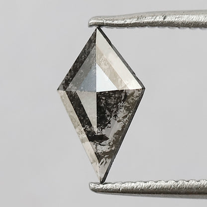0.35 CT Kite Shape Diamond, Natural Earth Mined Salt and Pepper Loose Diamond for Bridal Ring