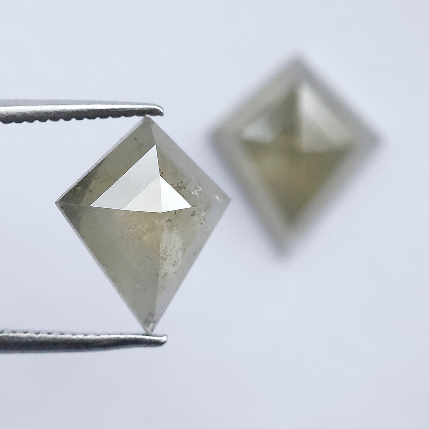 3.65 Ct Rustic Kite Cut Ethical Diamond Pair | Natural Loose Diamonds for Pendant, Earrings & Custom Jewelry