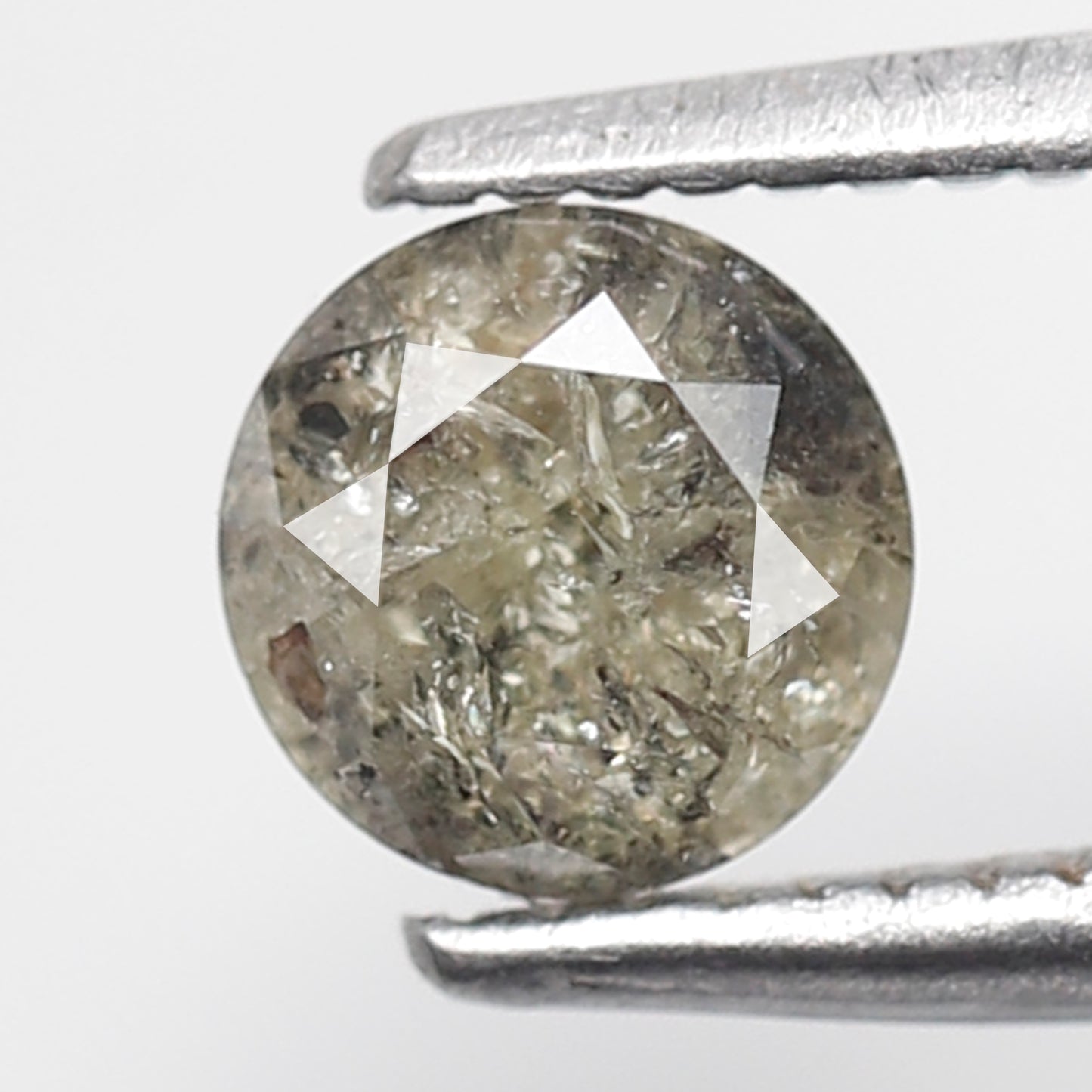 Natural Round Brilliant cut 0.66 CT Earth Mined Diamond, 5.10 mm Yellowish Gray Loose Diamond For Promise Ring