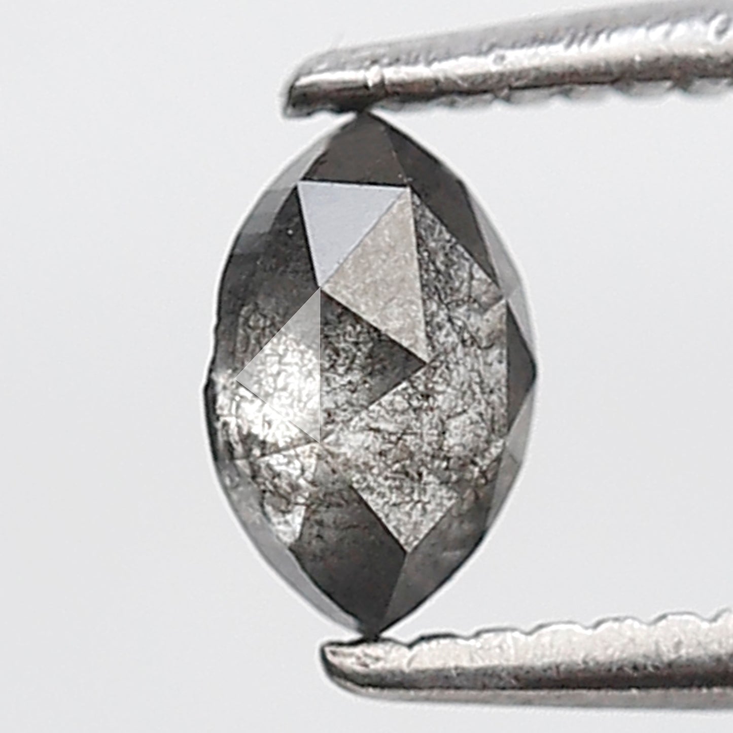 0.39 Ct Marquise Shape Salt and Pepper Diamond 5 MM Gray Black Color Natural Loose Diamond