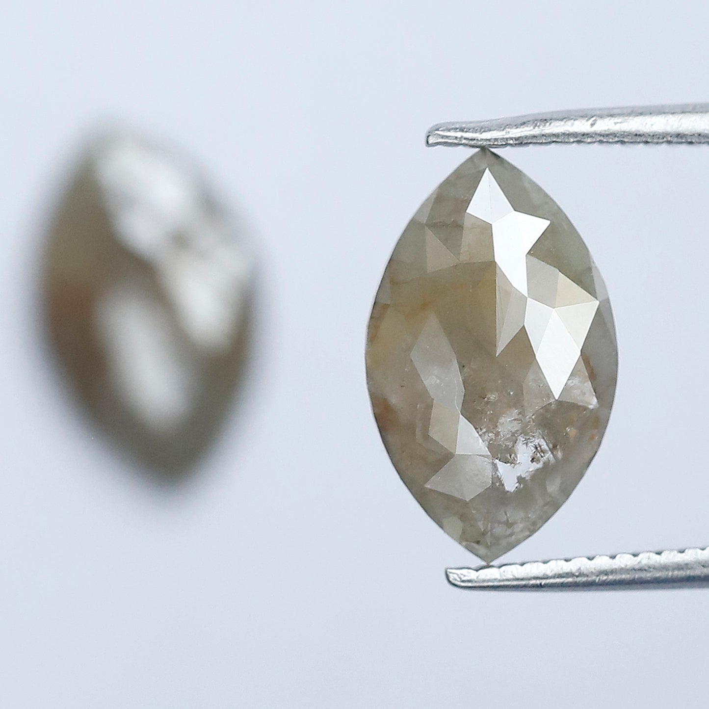 Matching Marquise Cut Rustic Diamond Pair 2.87 CT – Natural Grayish Loose Diamonds for Earrings