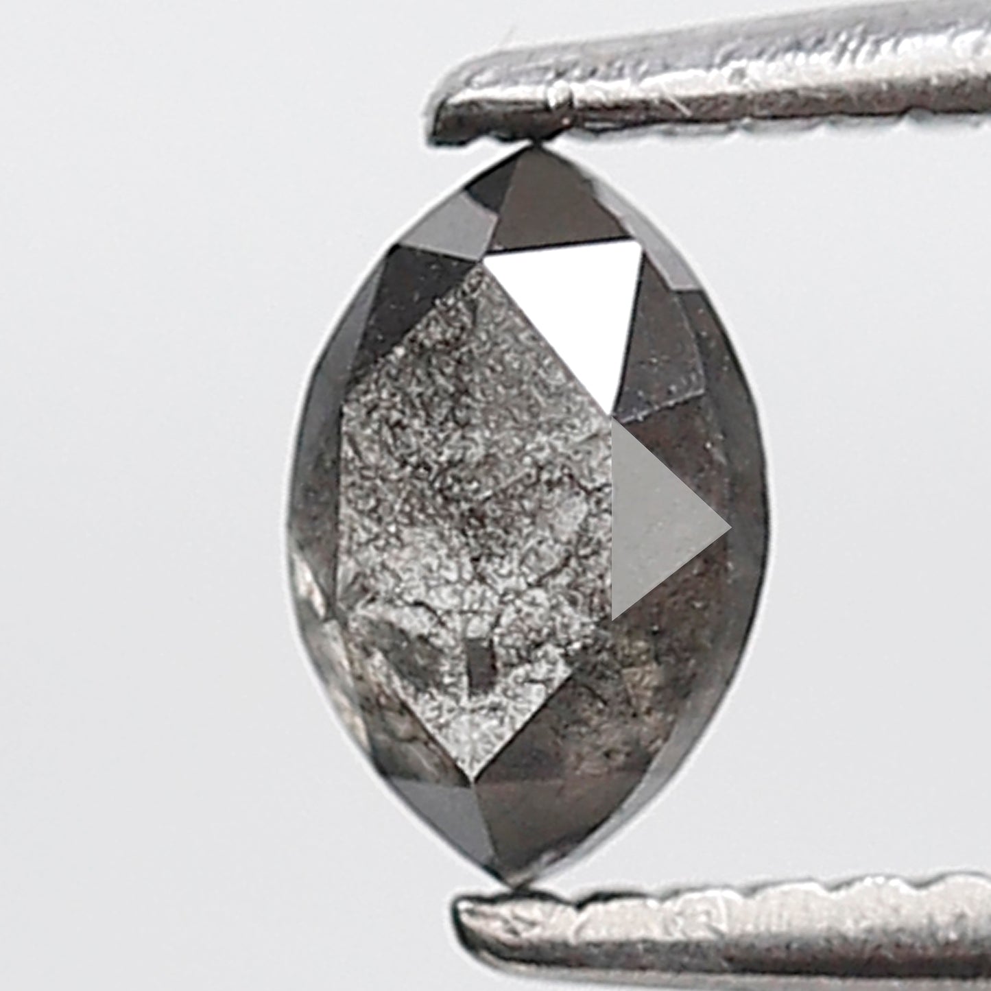 0.39 Ct Marquise Shape Salt and Pepper Diamond 5 MM Gray Black Color Natural Loose Diamond