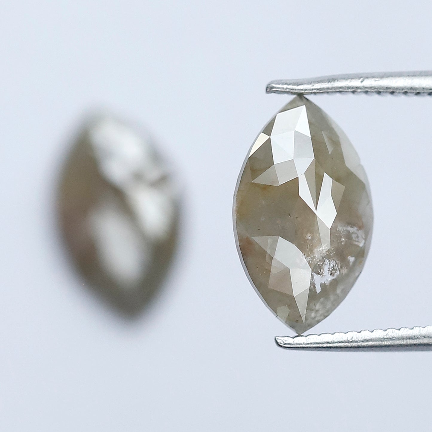 Matching Marquise Cut Rustic Diamond Pair 2.87 CT – Natural Grayish Loose Diamonds for Earrings